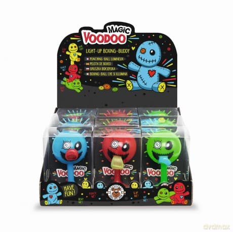 Głowa do boksowania z przyssawką świecąca w ciemności 1szt. mix