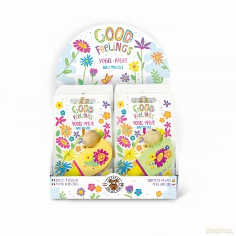 Gwizdek drewniany Ptaszek 1szt. mix