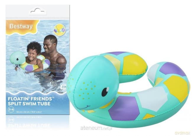 Koło do pływania żółw 50x52cm