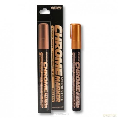 Marker chromowy 4,5mm brązowy