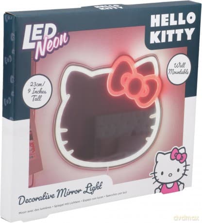 Hello Kitty Wall Mountable LED Neon Mirror / Hello Kitty ścienne neonowe lustro LED