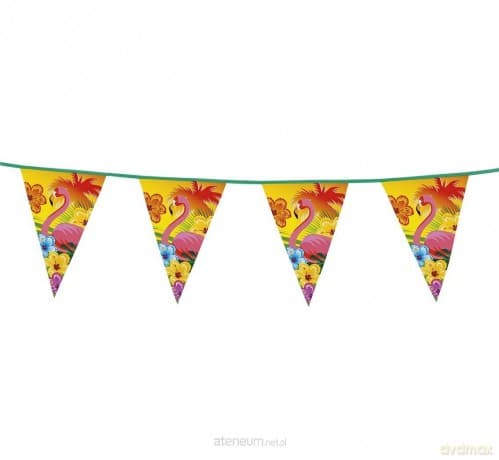 Banner z flagami Hibiscus 6m