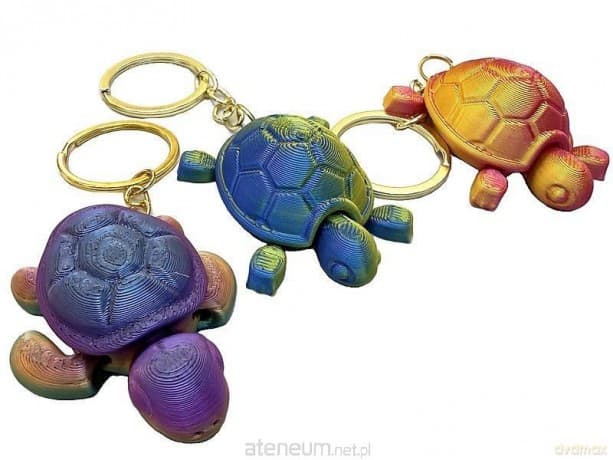 Brelok 3D żółw MIX