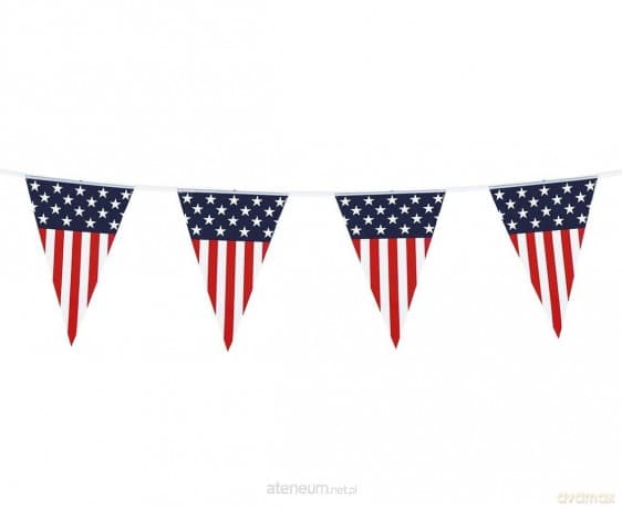 Girlanda USA flagi 6m 30x20 cm