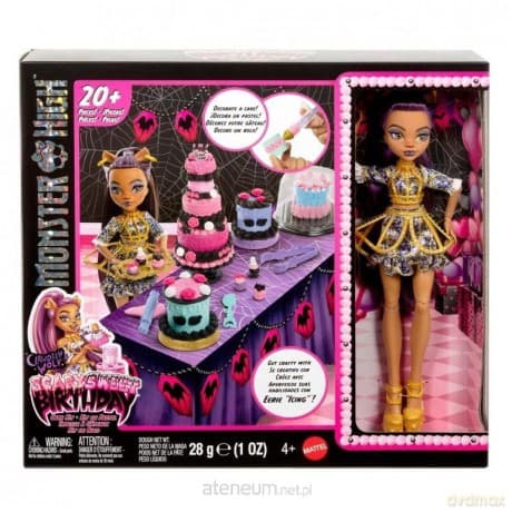 Monster High Straszysłodkie urodziny Tort i lalka