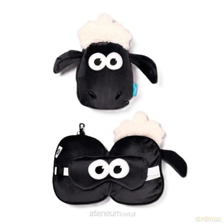 Poduszka podróżna i maska na oczy Shaun Owca