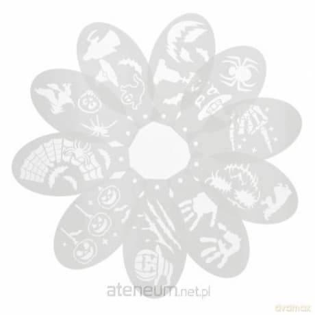 Szablon do malowania twarzy Halloween 10szt