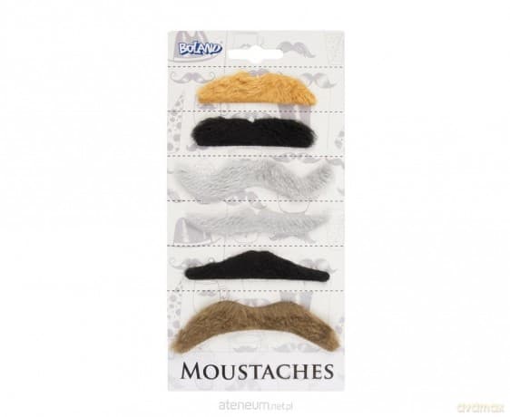 Zestaw wąsów Natural 6szt