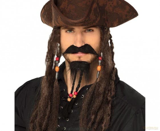 Zestaw wąsy i broda pirata