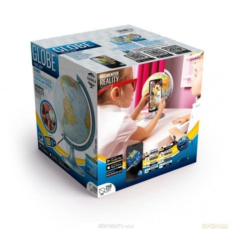 Globus polityczno-fizyczny podświetl. Multi Globe AR 25cm GB