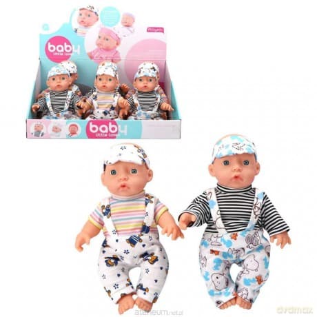 Lalka bobas w ogrodniczkach MIX