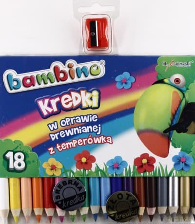 Ołówkowe kredki Bambino 18 kol.