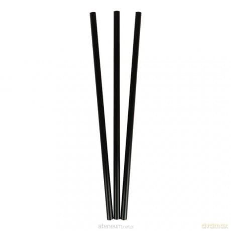 Słomki wielorazowe czarne 20szt