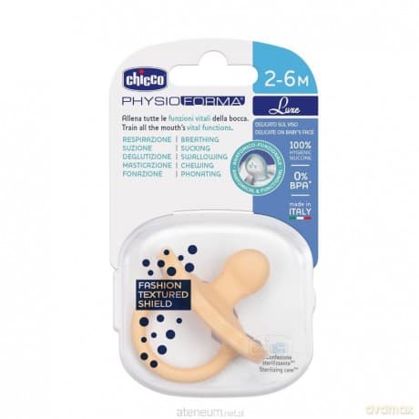 Smoczek uspokajający Soft Luxe pomarańcowy 2-6m