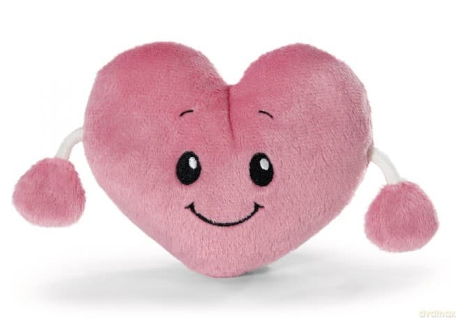 NICI przytulanka serduszko różowe 12cm