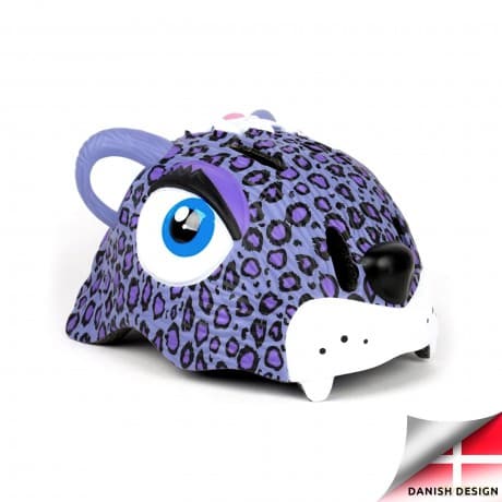 Crazy Safety - Leopard Bicycle Helmet - Purple (CS190106)