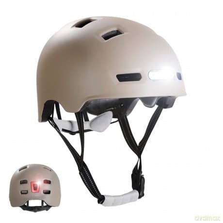 Crazy Safety - Matt Sand Urban Bicycle and Skater Helmet - Sand - L (57-61cm) (CS240201)