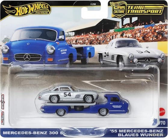 Hot Wheels - Team Transport Culture Die-cast Cars, Mercedes-Benz (HVR48)