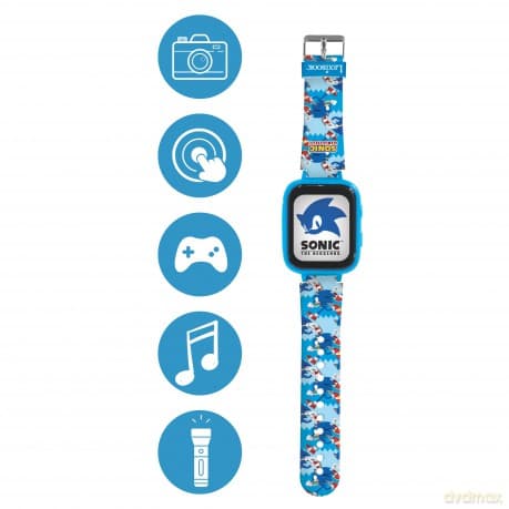 Lexibook - Sonic Kids Smartwatch with 8GB memory card included (DMW070SN)