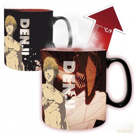 CHAINSAW MAN - Kubek zmieniający kolor 460ml - Denji & Aki - cardboard