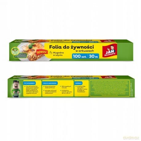 Sarantis Jan Niezbędny Folia do żywności w arkuszach - 100 sztuk (30 m)