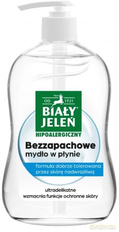 BIAŁY JELEŃ Mydło w płynie bezzapachowe hipoalergiczne 500 ml