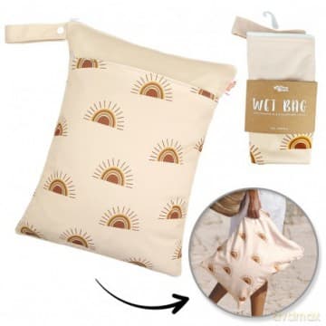 ECARLA Wodoodporna torba, worek, organizer do wózka, na kapcie do przedszkola, na basen 30x40cm WB02