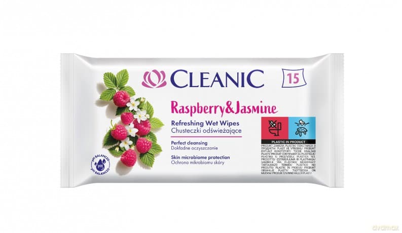 HARPER CLEANIC Chust odśwież.Malina 15szt.