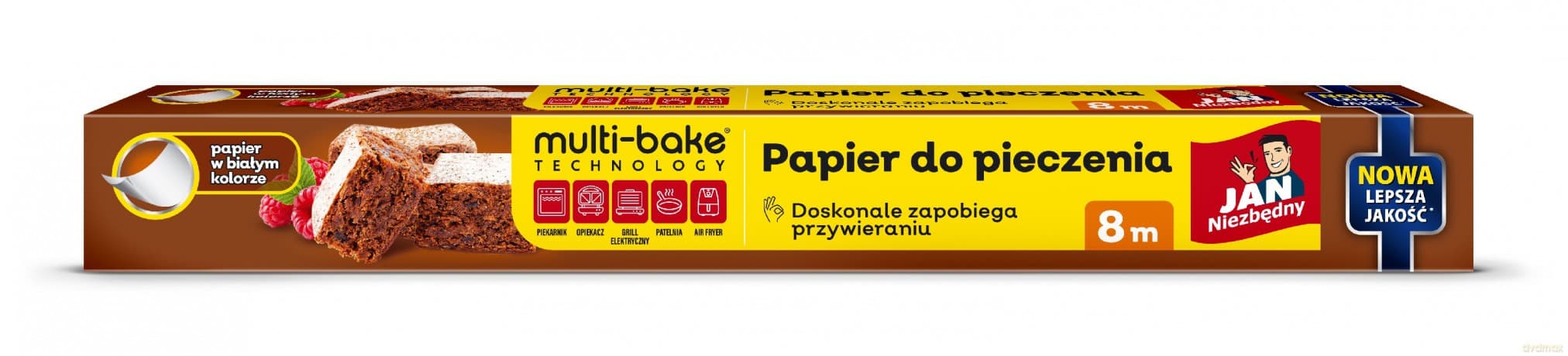 JAN NIEZBĘDNY Papier do pieczenia Multi-Bake Technology - 8 metrów