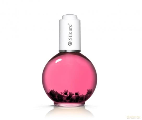 SILCARE The Garden of Colour Oliwka do paznokci i skórek z kwiatkami Raspberry Light Pink 75 ml