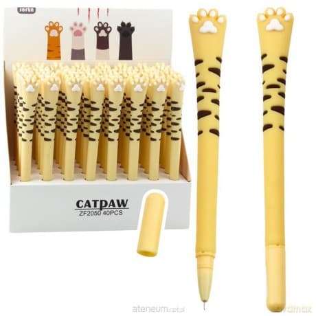Długopis żelowy Kocia Łapka niebieski (40szt)