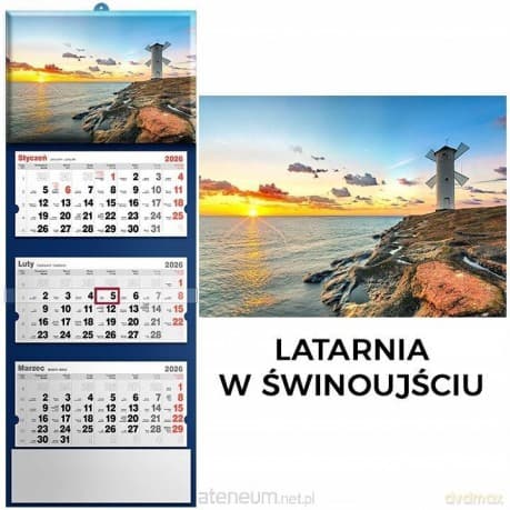 Kalendarz 2026 trjdzielny latarnia