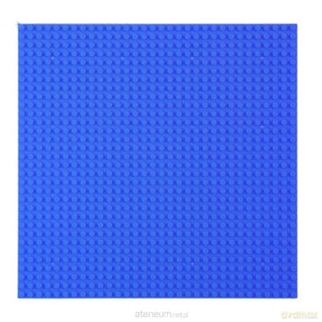 Płyta do budowania z klocków niebieska 40x40 cm