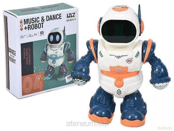 Robot na baterie tańczący światło muzyka