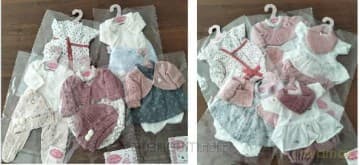 Zestaw ubranek dla lalek 33-34 cm MIX