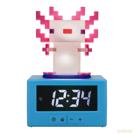 Minecraft Axolotl budzik (wysokość: 15 cm) / Minecraft Axolotl Icon Alarm Clock (high: 15 cm)