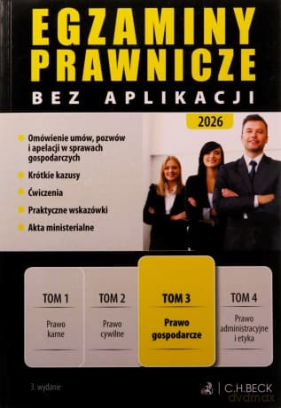 Egzaminy Prawnicze bez aplikacji 2026 (Tom 3) Prawo gospodarcze