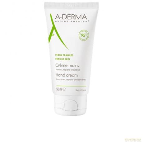 A-DERMA Hand and nail cream with hyaluronic acid (Hydrating Hand & Nail Cream) 50 ml