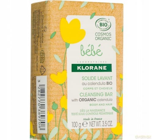 Klorane Gentle soap with organic calendula Bébé (Cleansing Bar) 100 g
