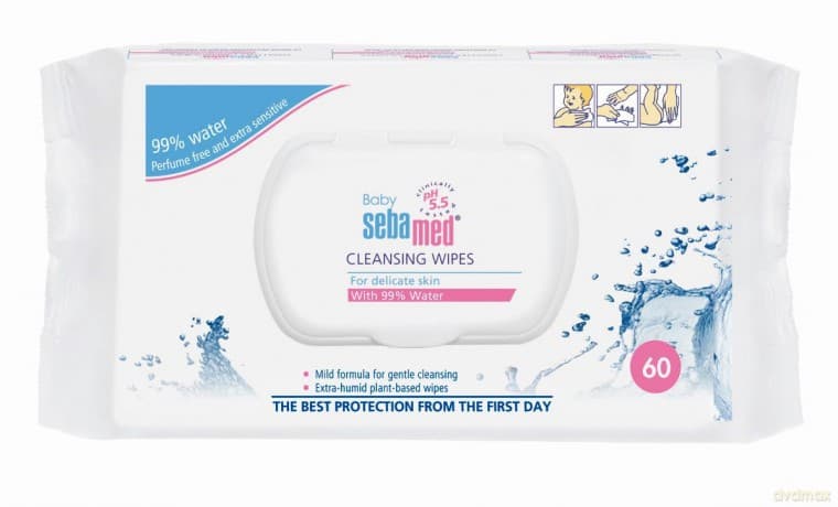Sebamed Wet wipes for children with 99% water Baby (Cleansing Wipes) 60 pcs