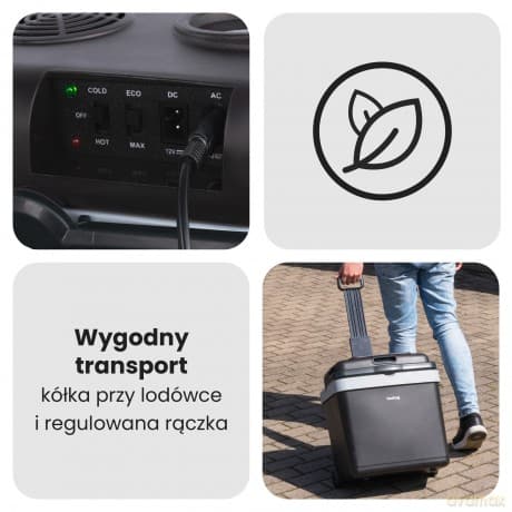 Huslog Lodówka turystyczna na kółkach 33L