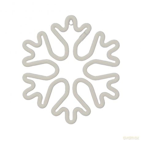 Neon LED CHRISTMAS PŁATEK ŚNIEGU biały FLNE20 Forever Light