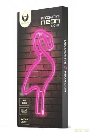 Neon LED FLAMING różowy Bat + USB FLNE18 Forever Light