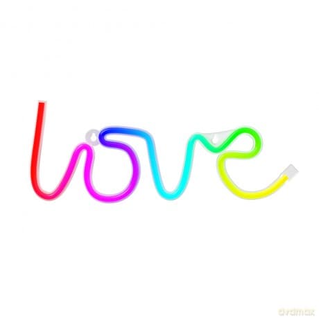 Neon LED RGB LOVE FLRN01 + pilot Forever Light