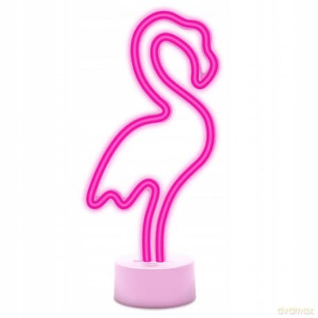 Neon na podstawce LED FLAMING różowy USB-C FSC-11 Forever Light