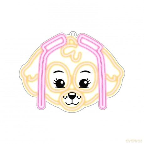 Wiszący neon LED na plexi Psi Patrol - Skye OW-130546