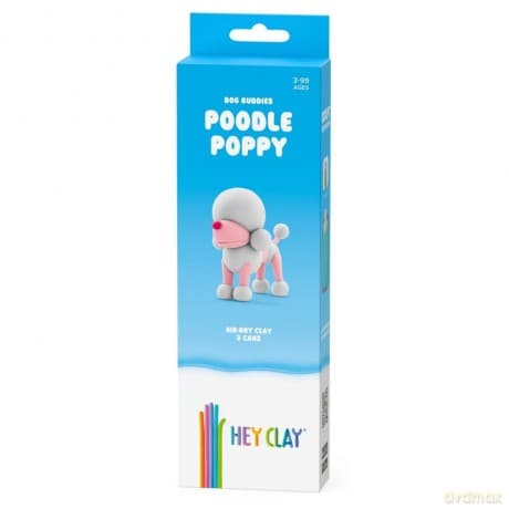 Hey Clay - Figurka Psi Przyjaciele Pudel 3-pak