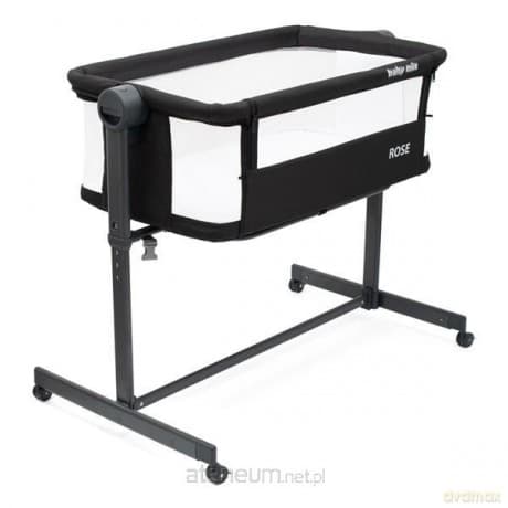 Łóżeczko dostawka Rose czarne