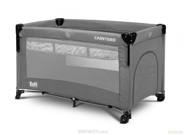 Łóżeczko turystyczne Esti opuszczany bok grafit