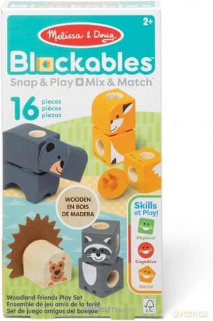 Mellisa&Doug: Blockables - Drewniane Zwierzątka